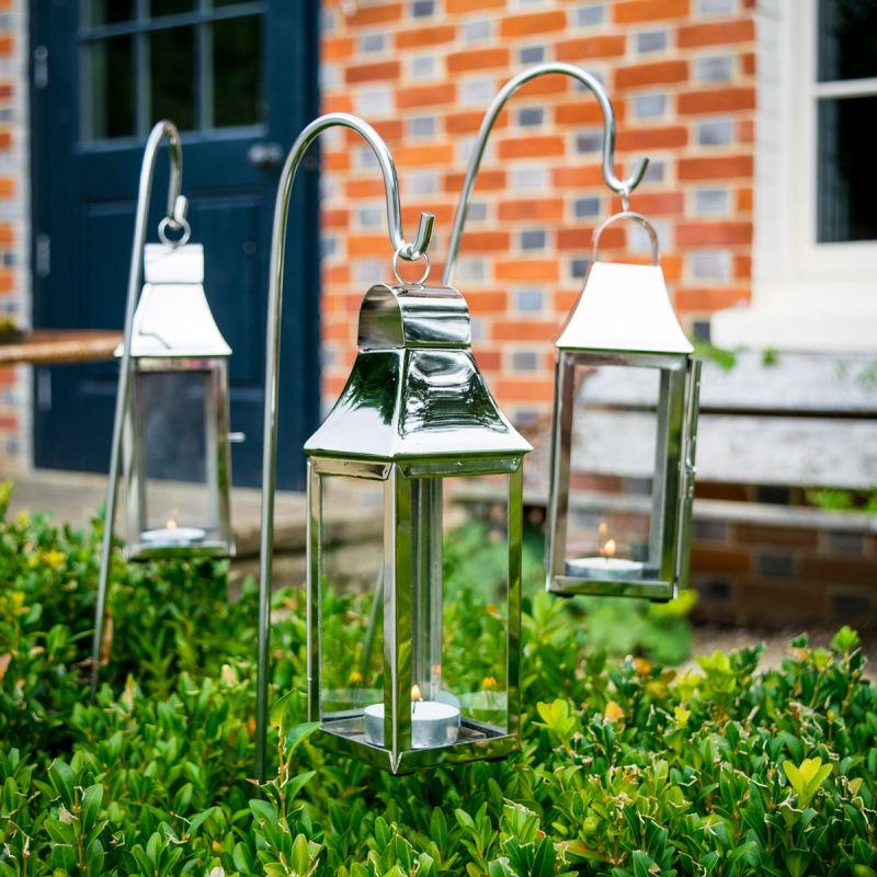 Three Mini Tonto Tea Light Lanterns & Stakes Bundle 