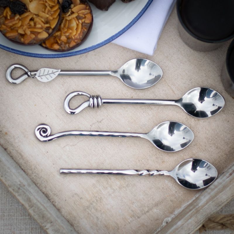 Coffee Spoon Mixed Design Four Piece Set 