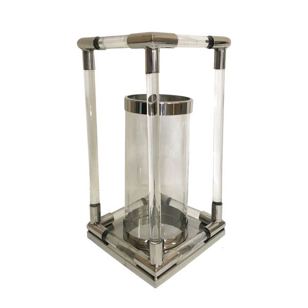 Medium Acrylic Art Deco Hurricane Lantern | PERFECTLY IMPERFECT