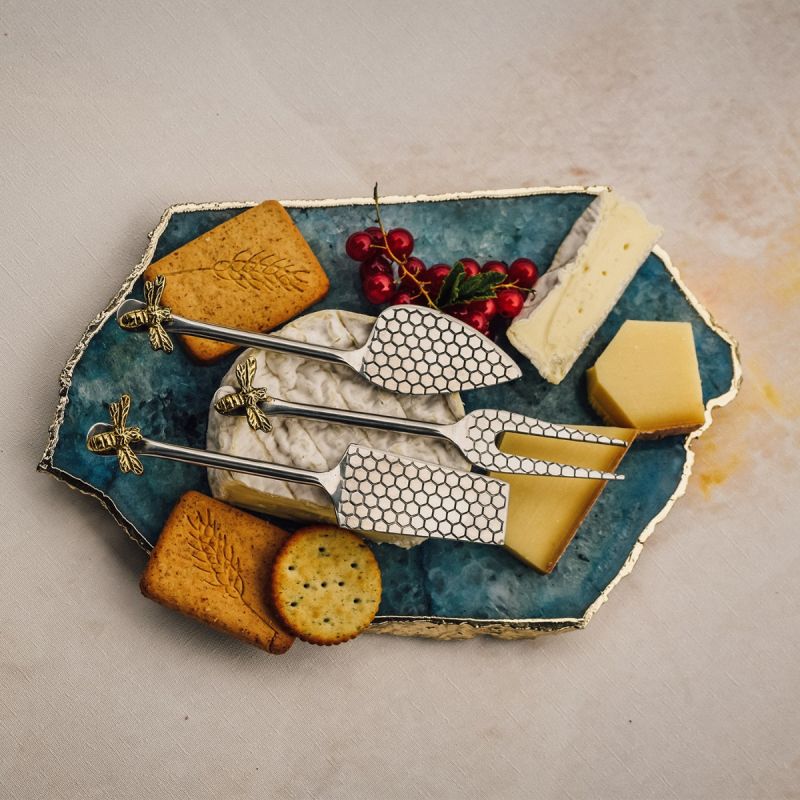 Set of Three Beehive Cheese Knives