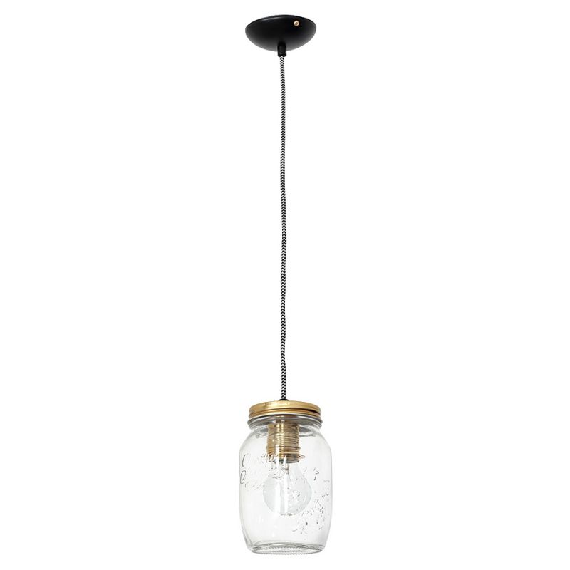 Single Preserve Jar Pendant Light 