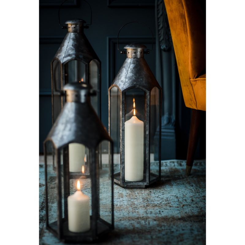 Small Galvanised Steel Belize Lantern