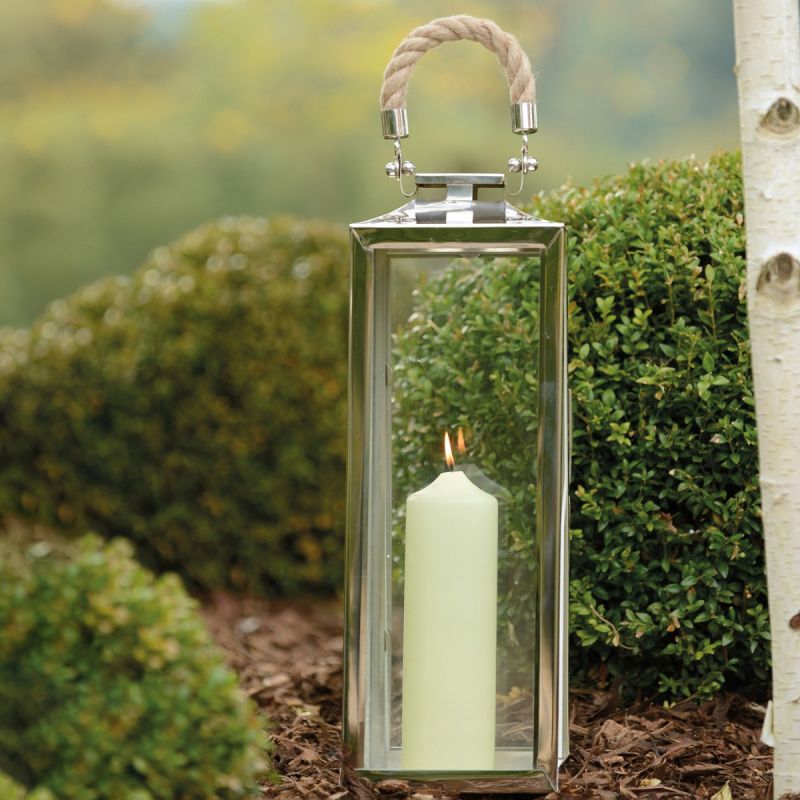 Stainless Steel Small Tall La Rochelle Lantern