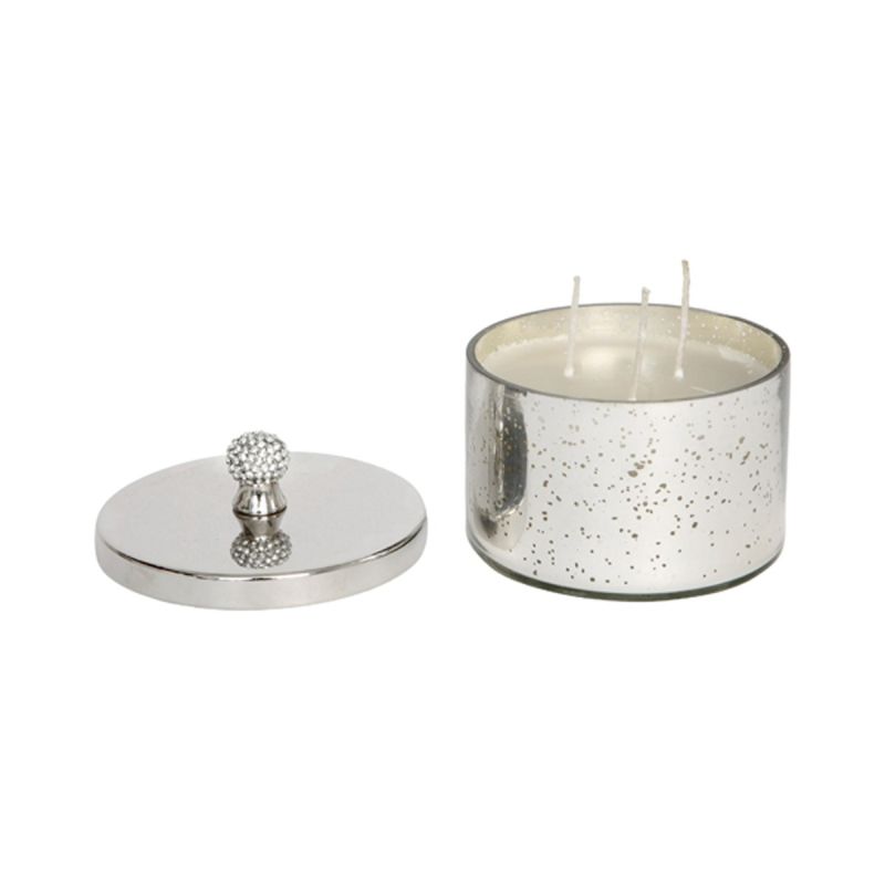 Small Vanilla Candle with Crystal Sphere Lid | UNBOXED SECOND