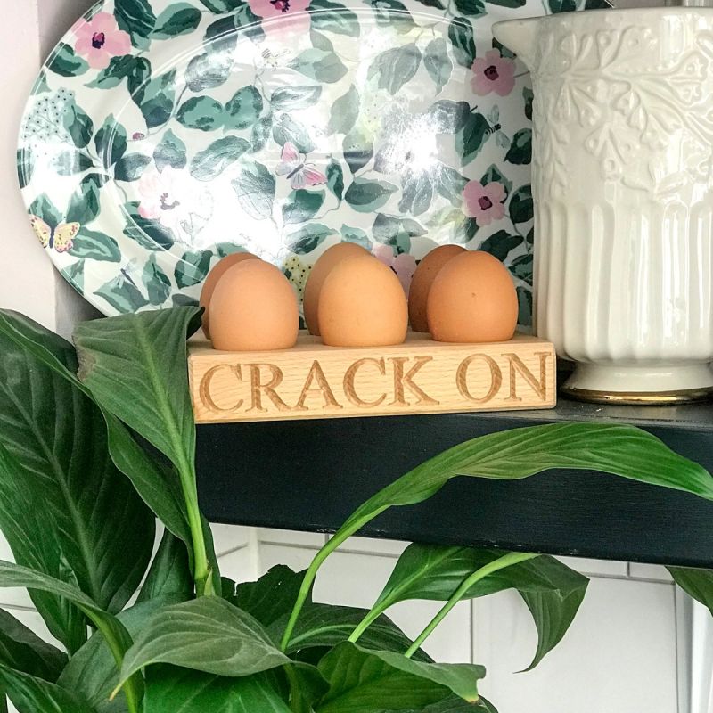 Six Egg Holder - 'Crack On'