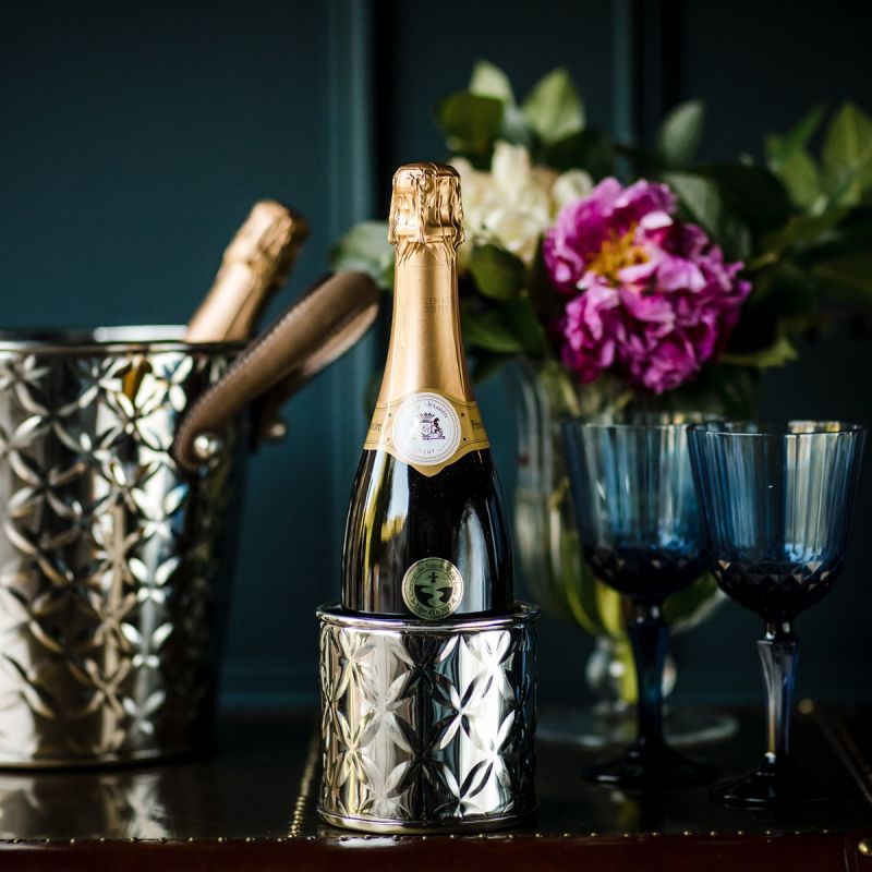 French Fleur Wine Bottle Holder 
