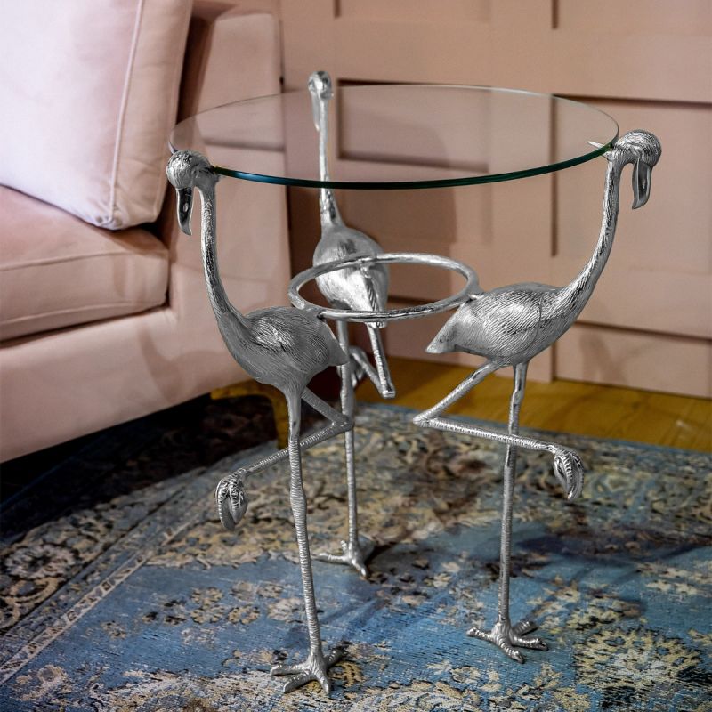 Flamingo Glass Top Table