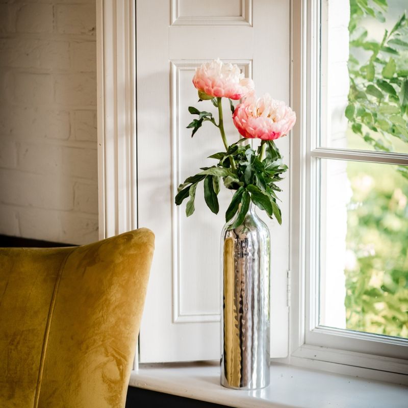 Small Silver Tulip Vase