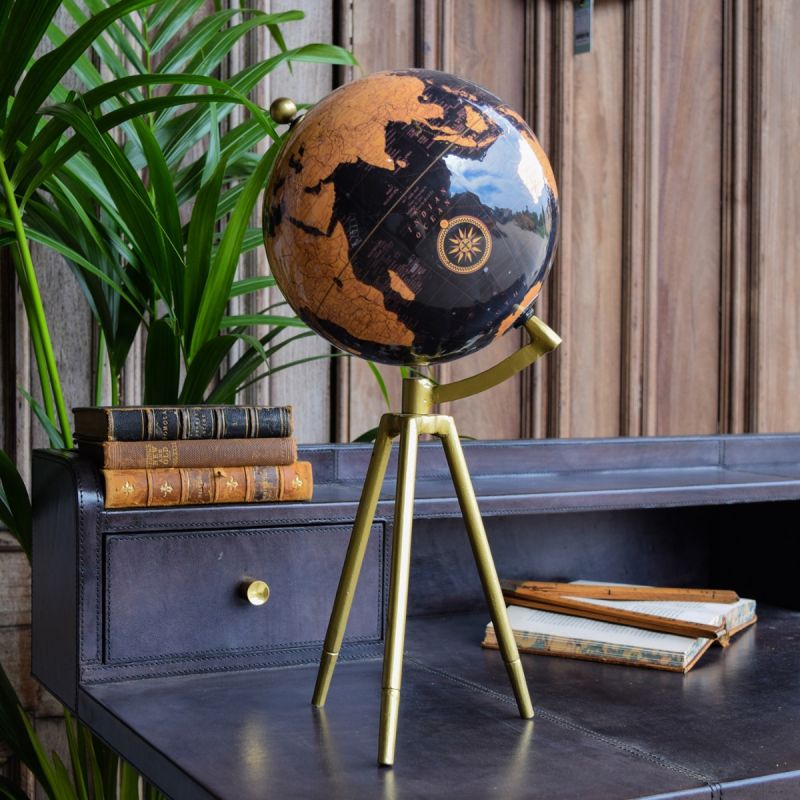 Baret Globe - Antique Brass 