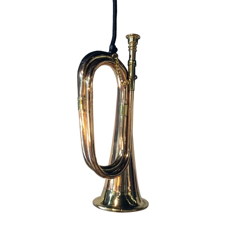 Hanover Bugle Ceiling Light - Brass Finish 