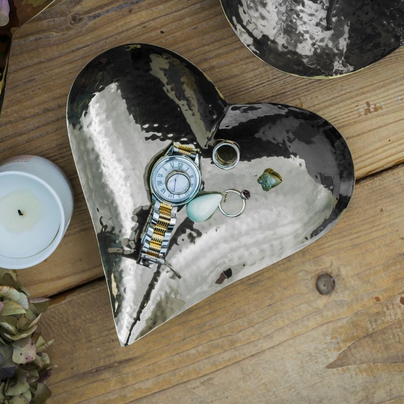 Small Champagne Hammered Heart Dish | PRE-ORDER - DUE LATE SEPTEMBER