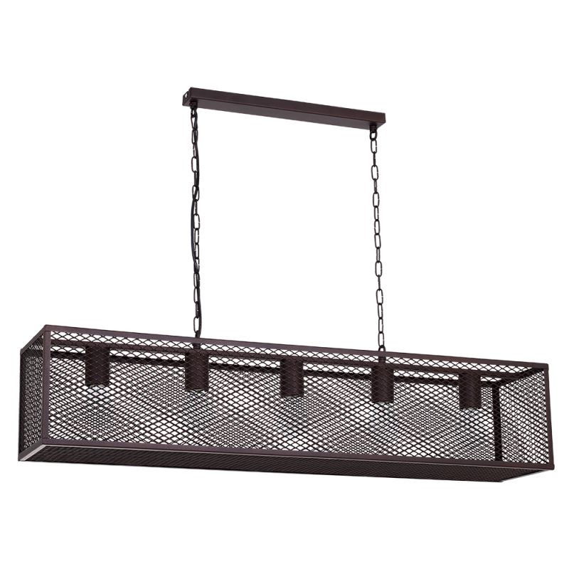 Quintuple Caged Hanging Light 