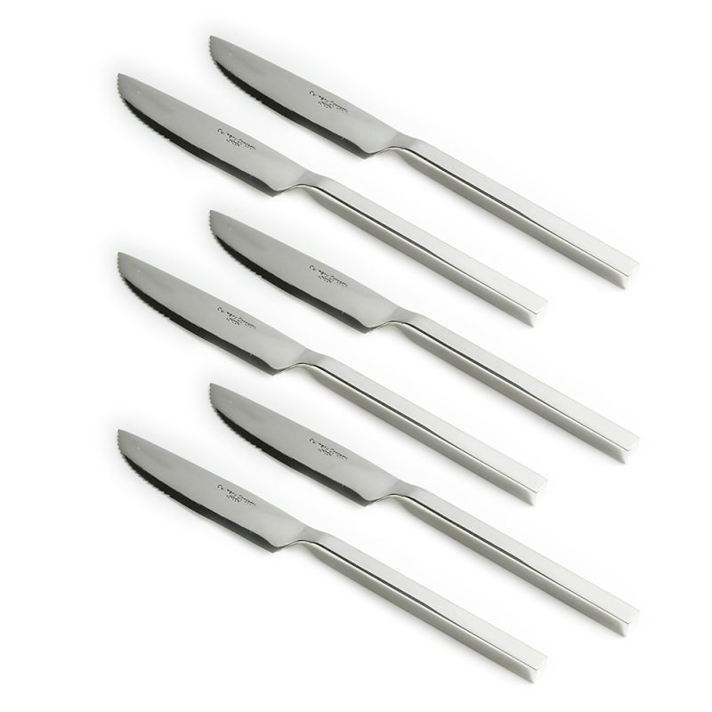 Set of Six Millennium Polished Steak Knives