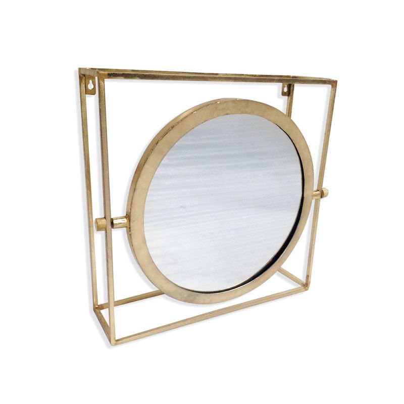 Orion Single Mirror - Antique Gold Finish | EX-DISPLAY