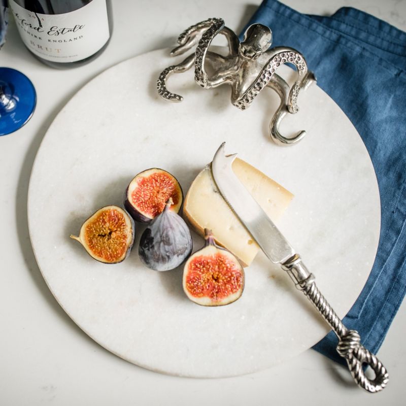 Octopus Marble Cheeseboard with Knife