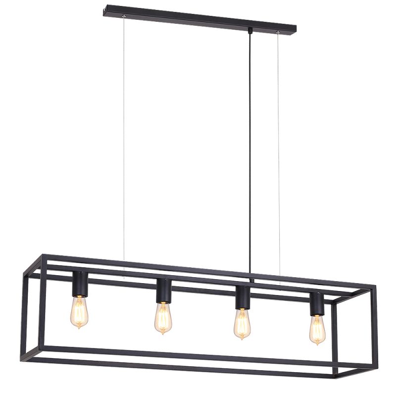 Prague Quadruple Rectangular Chandelier Frame 