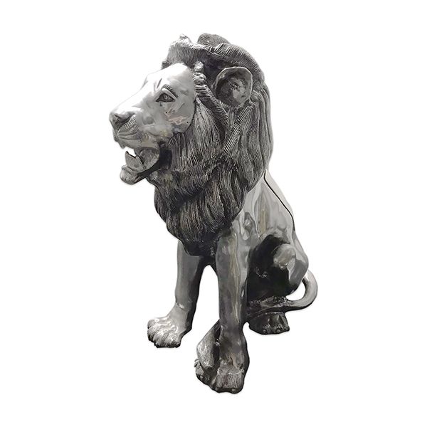 Large Lion Statue with removeable back plate