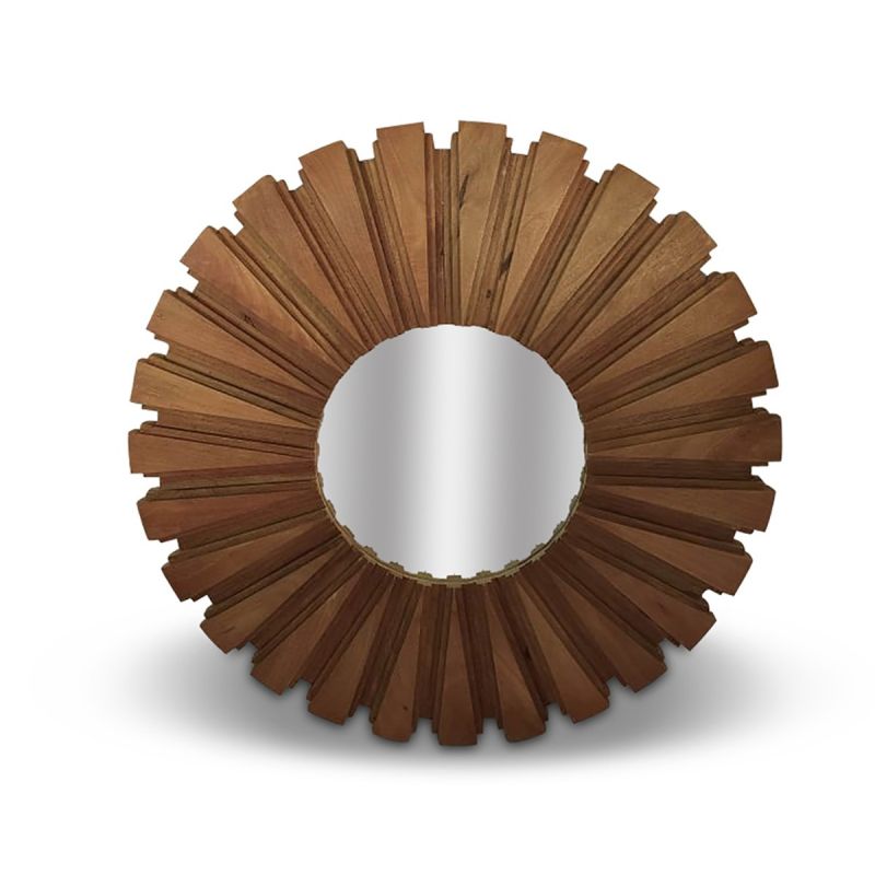 Petal Wooden Mirror