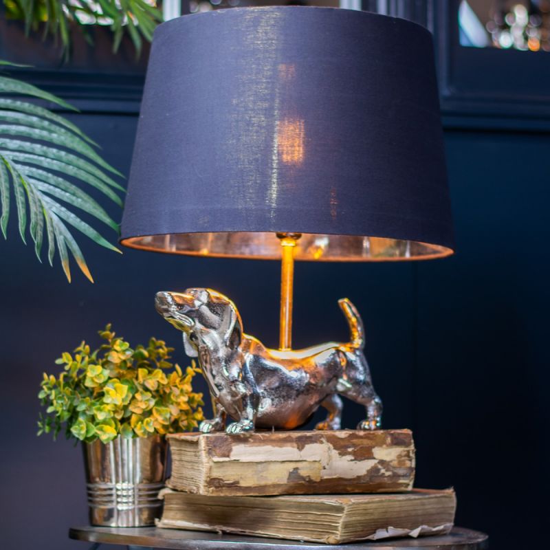 Dachshund Table Light - With Shade