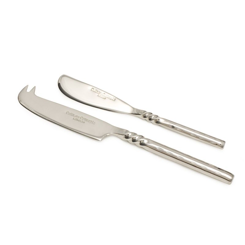 Twist Neck Traditional Cheese & Butter Knife Set  | PERFECTLY IMPERFECT