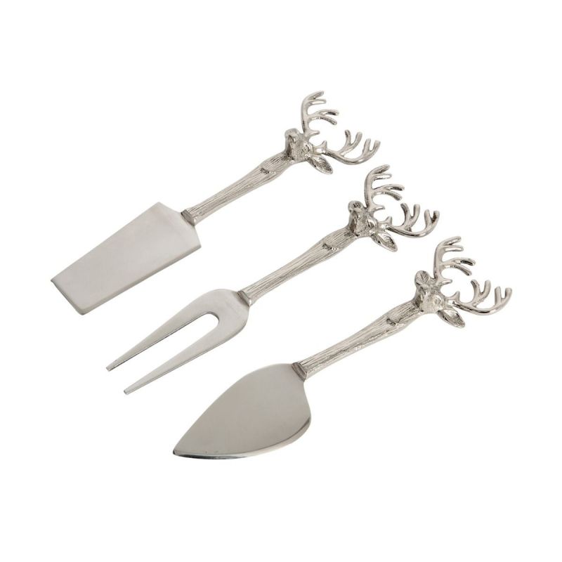 Set Of Three Stag Head Cheese Knives  | Perfectly Imperfect