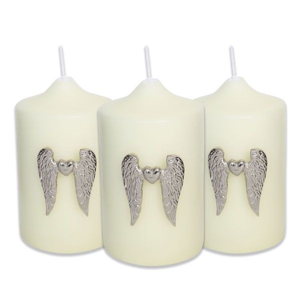 Set of Three Wing Candle Pin With Heart | PERFECTLY IMPERFECT