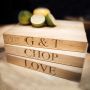 Wooden Chopping Board Small - 'G & T' 