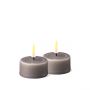 LED Candle - Grey Tealights - 2PK