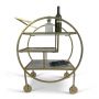 Mayfair Three Tier Drinks Trolley - Gold