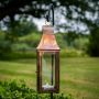 Mini Tonto Burnished Copper Lantern and Matt Black Stake