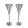 Pair Of Hammered Champagne Chalices