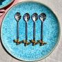 Set of Four Beehive Coffee Spoons