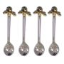 Set of Four Beehive Coffee Spoons