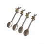 Set Of Four Woodland Bee Coffee Spoons