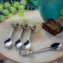 Set Of Four Woodland Bee Coffee Spoons