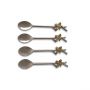 Set Of Four Woodland Bee Coffee Spoons