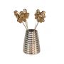 Set of 6 Queen Bee Olive Picks & Holder 