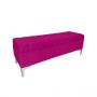 Colonial Velvet Cerise Ottoman Bench