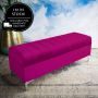 Colonial Velvet Cerise Ottoman Bench