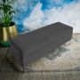 Emmie Velvet Dark Grey Ottoman Bench 