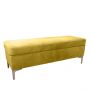 Emmie Velvet Lime Green Ottoman Bench