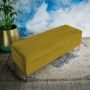 Emmie Velvet Lime Green Ottoman Bench