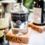 'Gin' Beech Wood Single Bottle Stand 