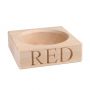 'Red' Beech Wood Single Bottle Stand