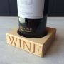 'Wine' Beech Wood Single Bottle Stand