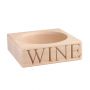 'Wine' Beech Wood Single Bottle Stand