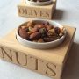 'Nuts' Condiment Holder with Porcelain Dish