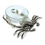 Crab with Glass Nibbles Bowl