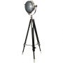 Rolls Headlamp Floor Lamp with Black Wood Tripod 