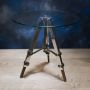 Radius Glass Side Table with Tripod Legs 